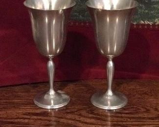 2 pewter wine glasses,  was $10, NOW $5