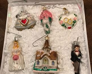 Old World Christmas, Wedding Collection,  Box of ornaments, $25