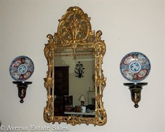 Outstanding Gold gilt wood mirror