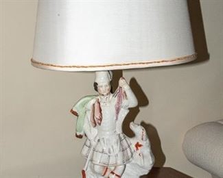 Staffordshire Figurine Lamp