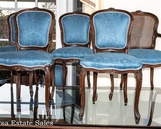 Dining Room Chairs - 5 side chairs, 2 armchairs - FOR SALE NOW
