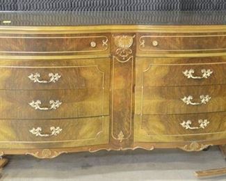 4620 - French Dresser with Glass Top