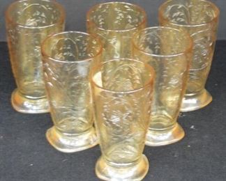 5465 - 6 Floragold Glasses