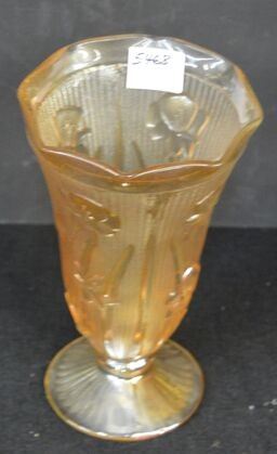 5468 - Iris & Herringbone Marigold Vase