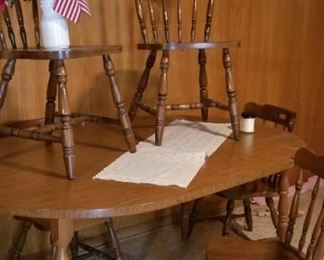 View of country dining set
