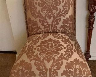 Pair of skirted chairs