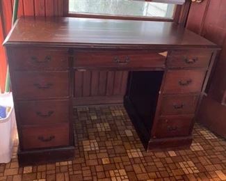 Vintage Desk
44” long x 23” deep x 29” tall
All drawers slide well.
Must be able to move and load yourself