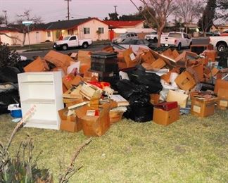 All of the trash we've removed from the home so far 2/14/21  