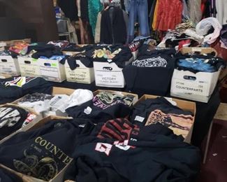 caps, underground- death metal- punk band concert and store new stock t-shirts, 