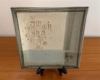 $25 9 1/4'' Square Ceramic Plate