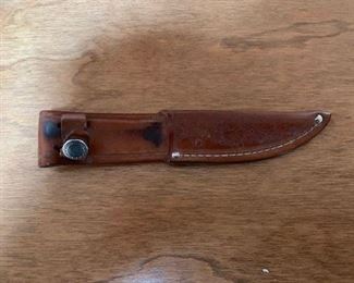$5 Leather Knife Sheath 6 1/2''