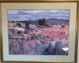 $225 *NOW $100* William E. Preston (1930-2015) Lithograph 32'' x 39'' framed, 22 1/2'' x 29 1/2'' image