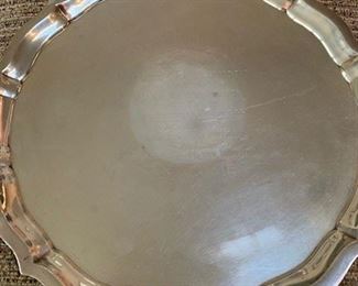 $800 Gorham Chippendale 14'' Sterling tray, inscribed, 38.7 t oz