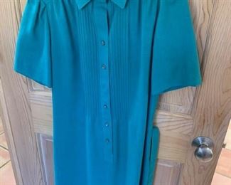 $15 Vintage Schrader Sport Cotton Shirt Dress Size 8