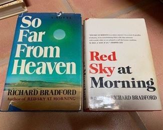$10 'So Far From Heaven', Bradford 1st ED; $5 'Red Sky at Morning', Bradford signed