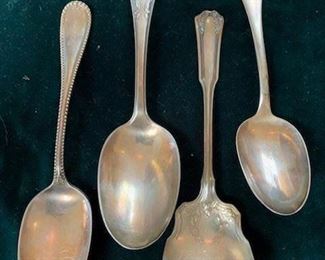 4 Silver plate serving spoons $20/4