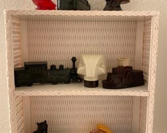 Assorted cologne and perfume containers