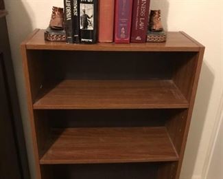 Bookcase With Books and Bookends