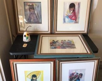 DeGrazia Framed Art Bell