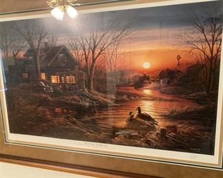 One Terry Redlin and one Larry Fisher Print