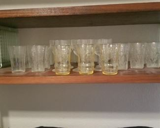 YELLOW DEPRESSION GLASS