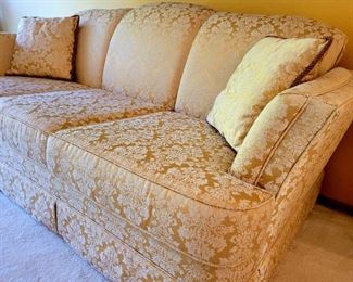 Custom Upholstered Golden Sofa!