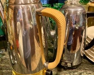 Vintage coffee percolators