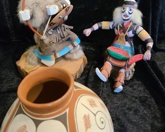 Native American Dolls plus Jug