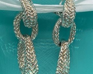 Rare Tiffany Sterling Triple Loop Earrings