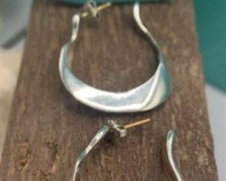 Tiffany and Co Elsa Perretti Sterling Silver Earrings