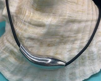 Tiffany and Co Frank Gehry Dolphin Necklace