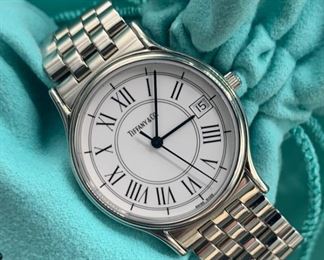 Tiffany and Co Ladies Portfolio Watch Stainless Steel