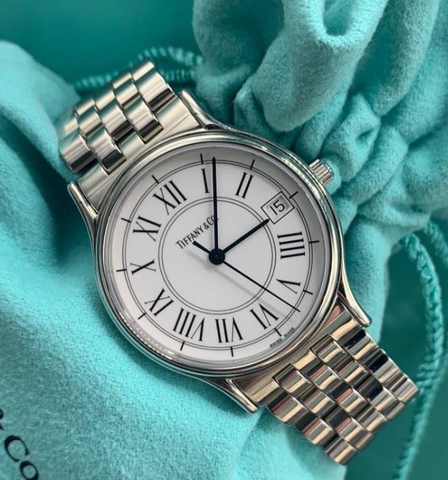 Tiffany and Co Ladies Portfolio Watch Stainless Steel