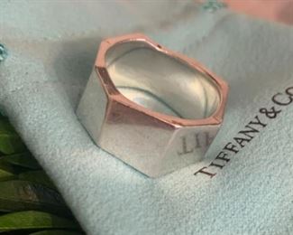 Tiffany and Co Sterling Frank Gehry Torque Ring