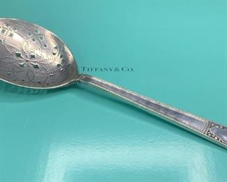 Tiffany and Company Antique Sterling Saint San Lorenzo Tomato Server Spoon