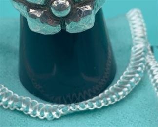 Tiffany Paloma Picasso Hammered Fiori Ring Sterling
