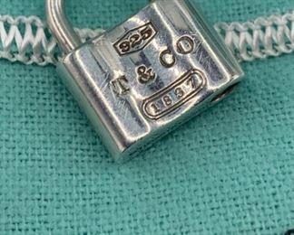 Tiffany Sterling Cadena Luck Pendant Charm