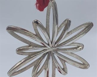 Tiffany Sterling Silver Snowflake Ornament