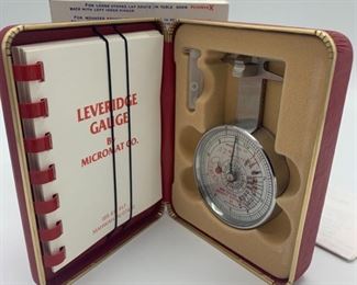 Vintage A D Leverage MM Gauge and Weight Estimator