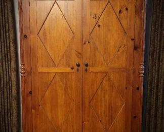 Amazing Armoire by Milling Road for Baker Furniture. Antique brown pine finish
