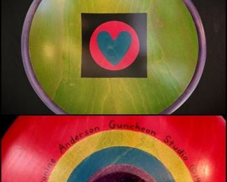 JEANINE ANDERSON GUNCHEON painted wood bowl