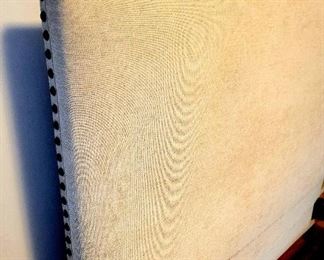 Upholstered Queen headboard and frame