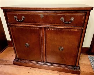 vintage mahogany silver chest