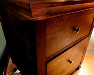 Simon Tonie & Fischer side table with drawer and file drawer 