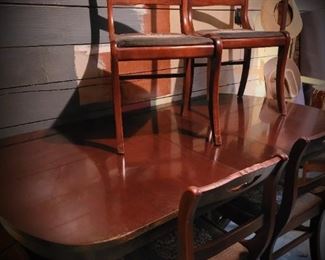 vintage mahogany dining set