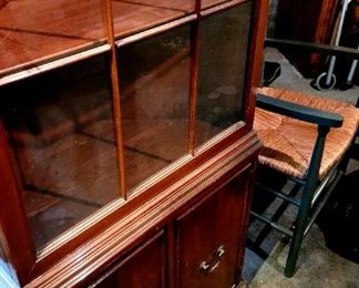 vintage mahogany corner cabinet