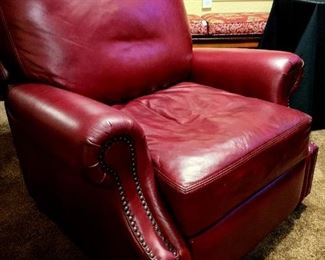 Pottery Barn leather recliner