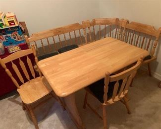 $175- Unusual maple kitchen table