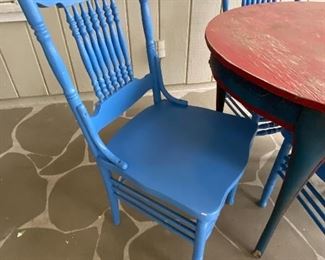 Painted chairs - 4