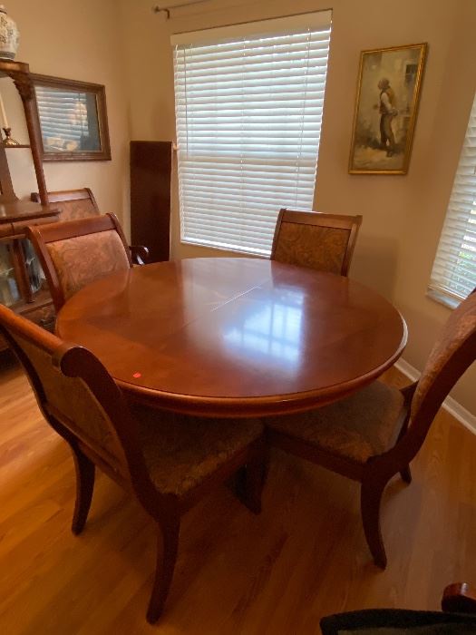 Marquetry dining table